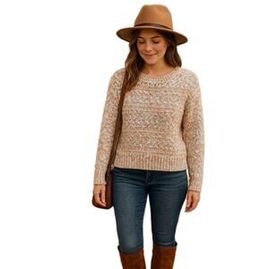 Jolt Women’s Multicolor Chunky Knit Sweater Pullover‎ Size XL Cottagecore